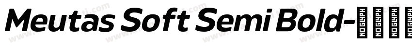 Meutas Soft Semi Bold字体转换